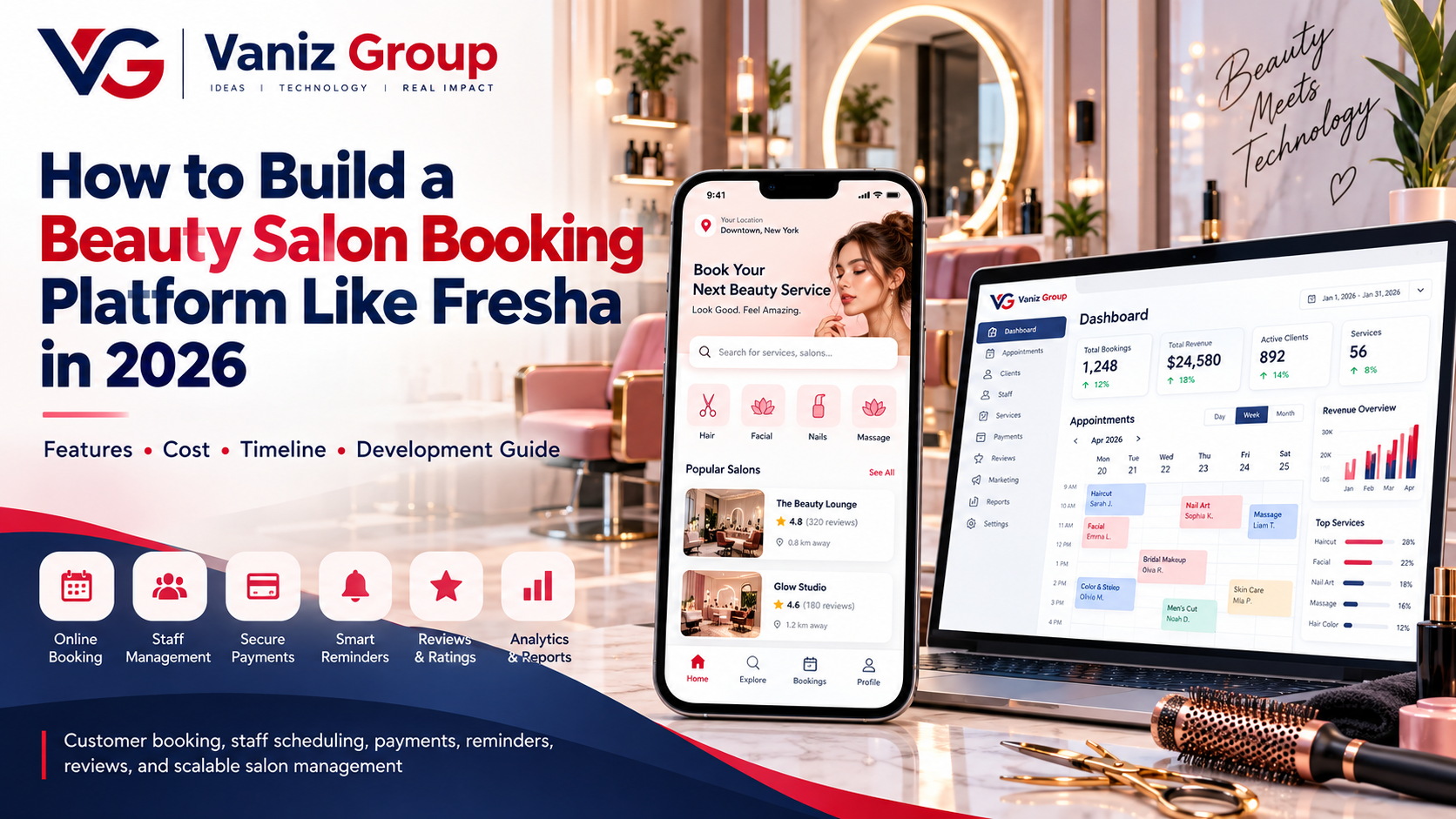 How to Build a Beauty Salon Booking Platform Like Fresha
